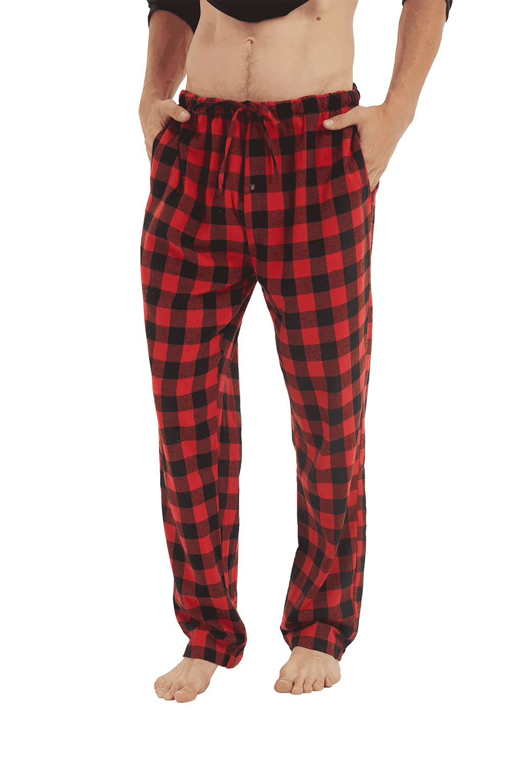 YUSHOW 2 Pack Men's Flannel Plaid Pajama Pants for Men Male Lounge PJ BottomsSize M