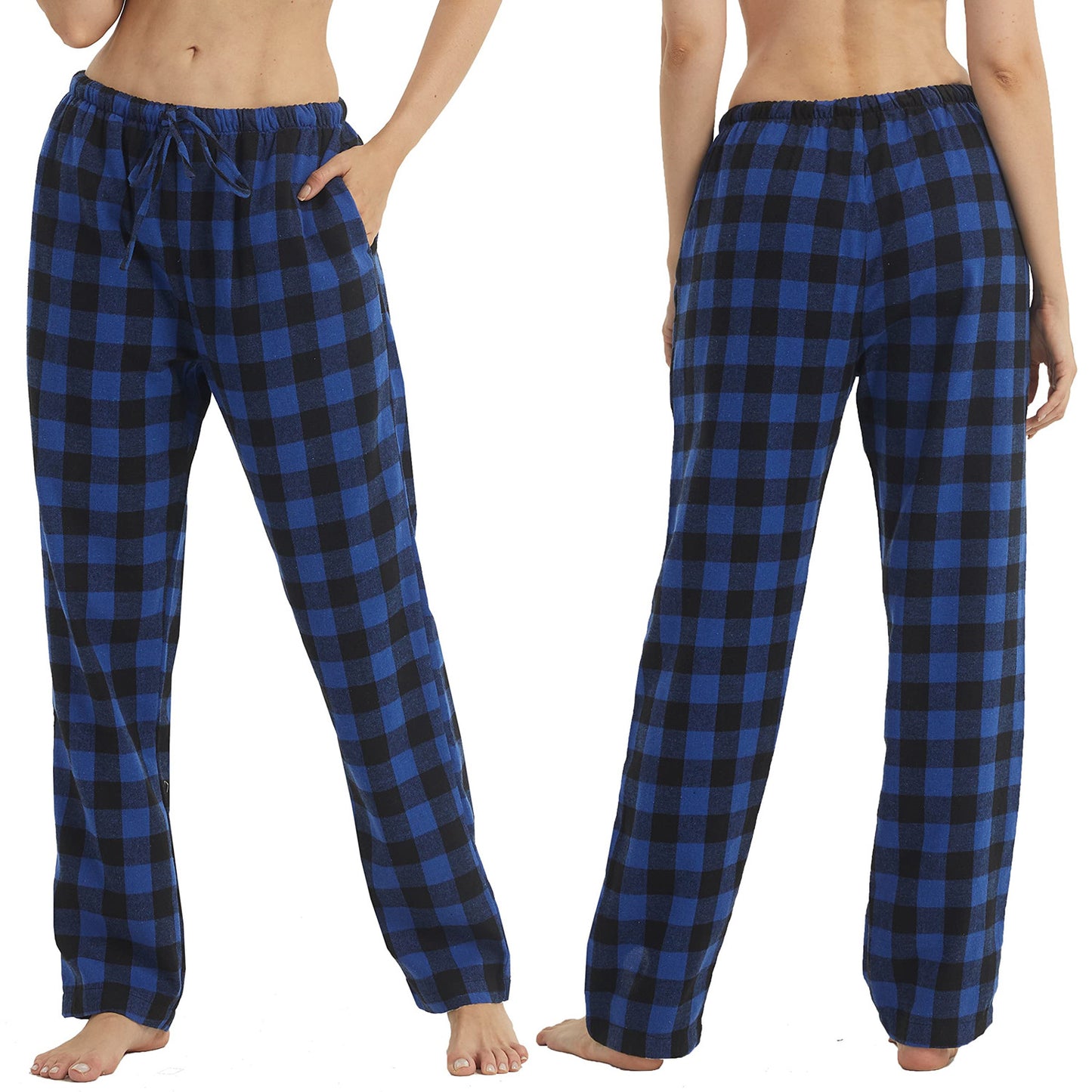 YUSHOW Womens Flannel Pajama Pants for Women Soft Plaid Pj Bottoms Lounge Pj Pants