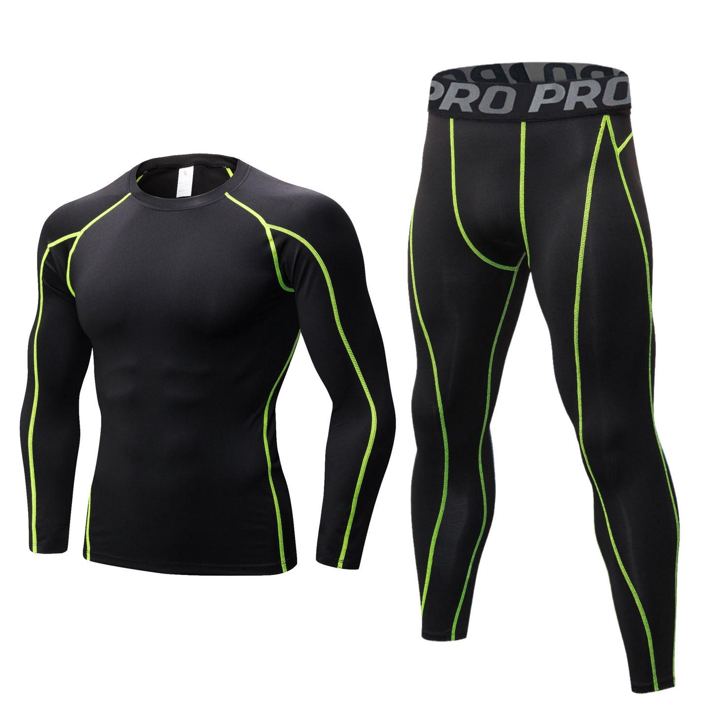 YUSHOW Mens Thermals Underwear Set Thin Wicking Base Layer Crew Neck Long Johns