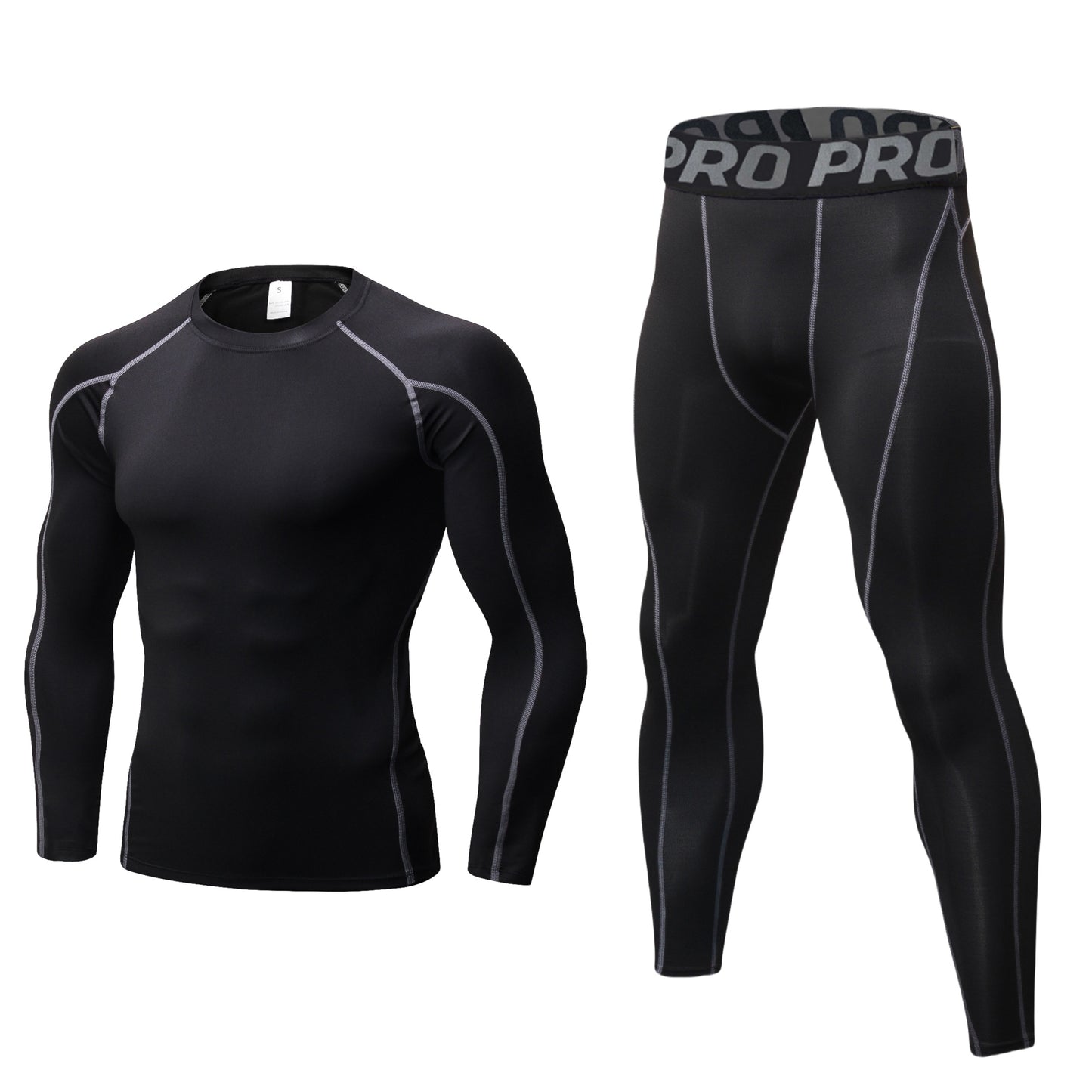 YUSHOW Mens Thermals Underwear Set Thin Wicking Base Layer Crew Neck Long Johns