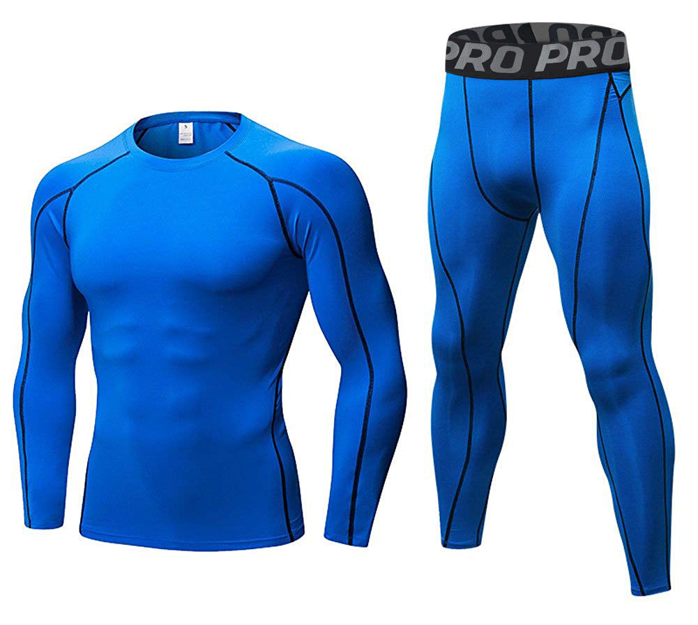 YUSHOW Mens Thermals Underwear Set Thin Wicking Base Layer Crew Neck Long Johns