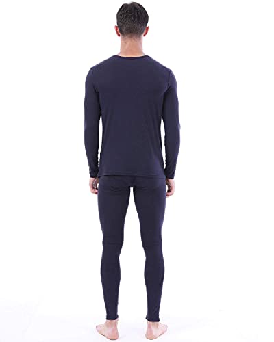 YUSHOW Men Traditional Long Johns Thermal Underwear Top Male Ultra Soft Fleece Tee Cold Weather Size 2X-Large