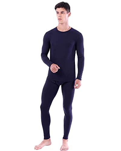 YUSHOW Men Traditional Long Johns Thermal Underwear Top Male Ultra Soft Fleece Tee Cold Weather Size 2X-Large