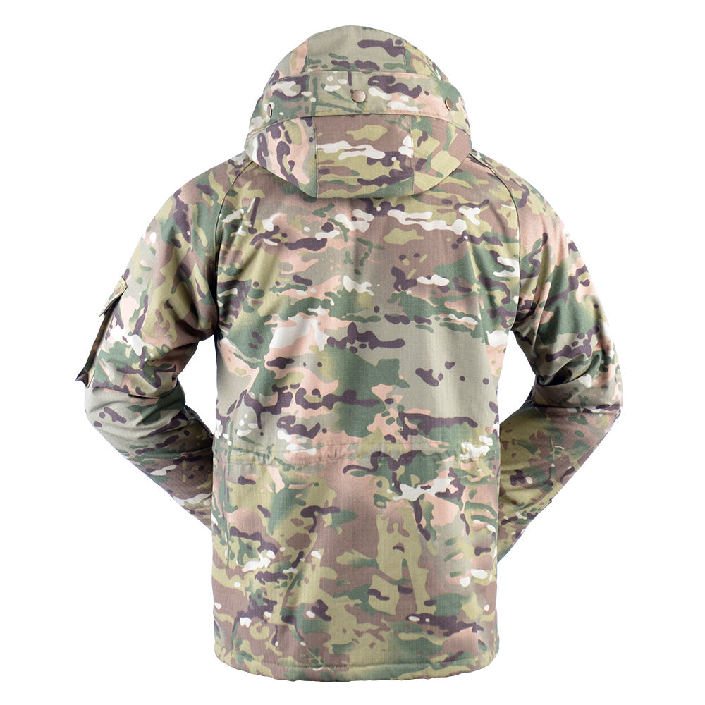 YUSHOW Men's Military Tactical Camo Jacket Outdoor Hunting Hooded Coat