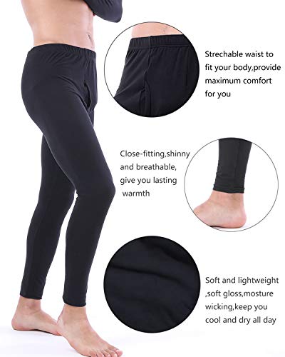 YUSHOW Men Traditional Long Johns Thermal Underwear Pants Male Warm Leggings Size 2X-Large