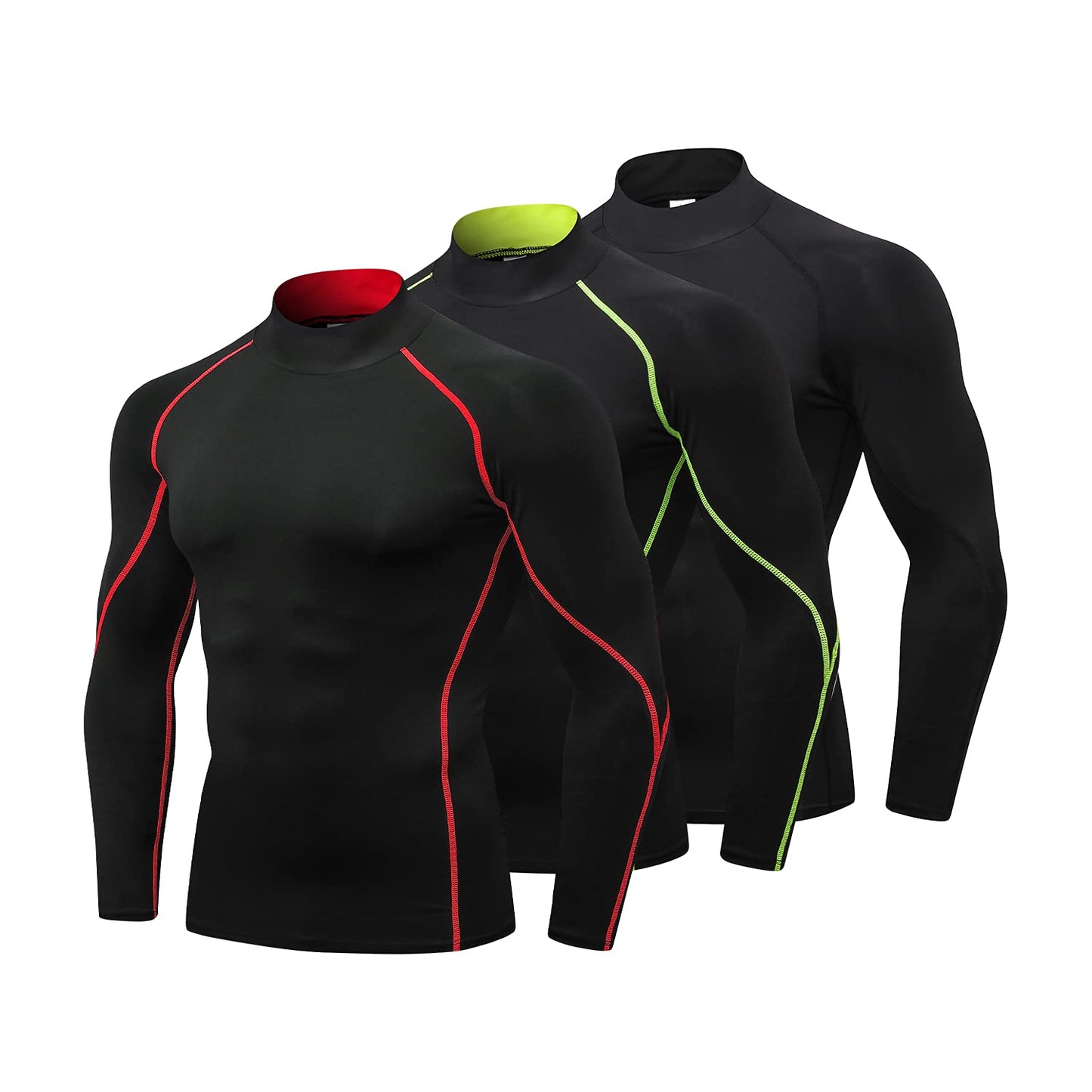 YUSHOW Men Workout Set Compression Shirt and Pants Male Sports Tight Base Layer Suit