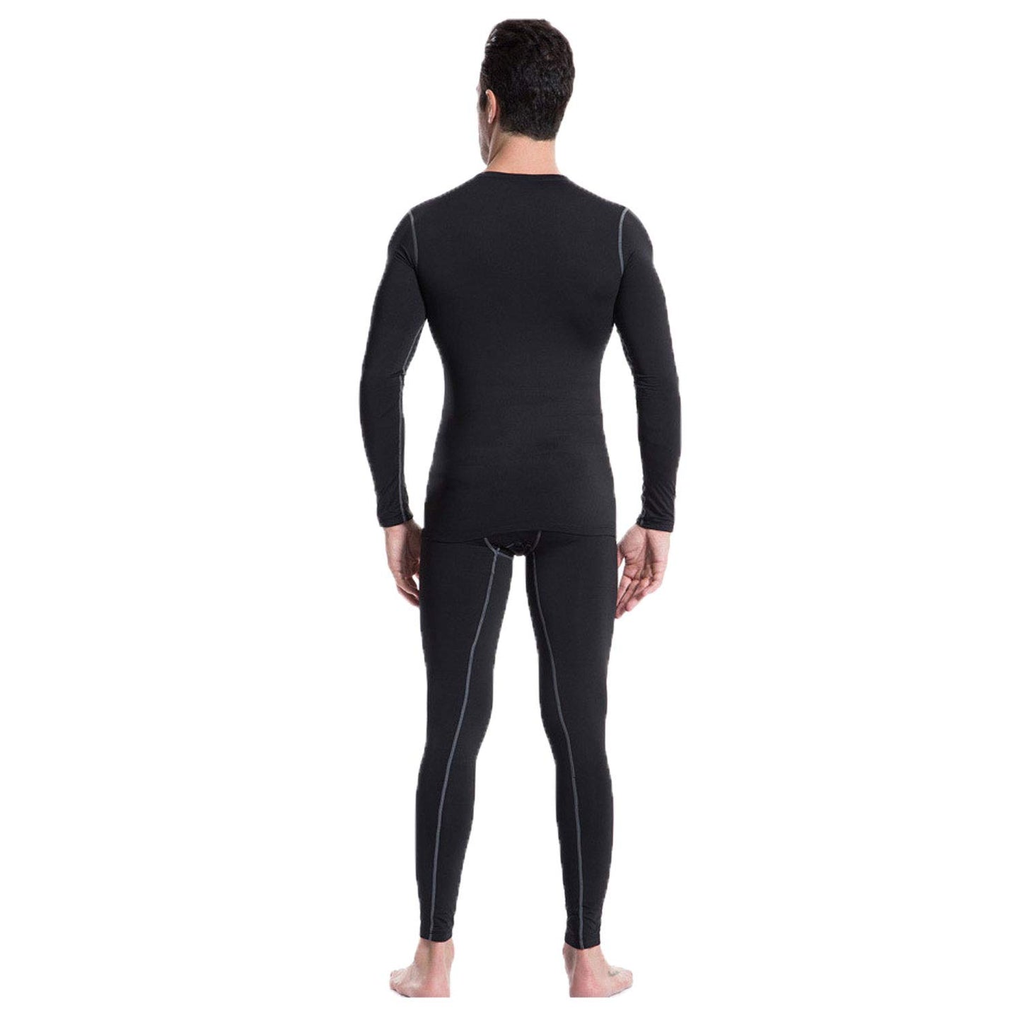 YUSHOW Men Thermal Underwear Fleece Lined Male Base Layer Long Johns Set Size 3XL