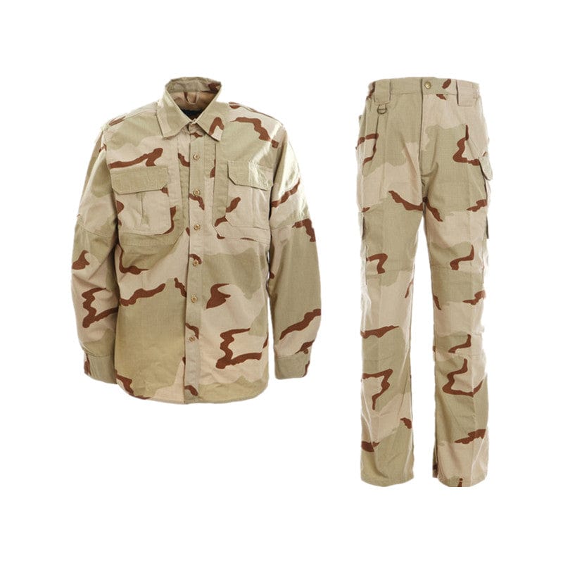 YUSHOW Men's Military Uniform Multicam Tactical Long Sleeve Shirt and Pants Set