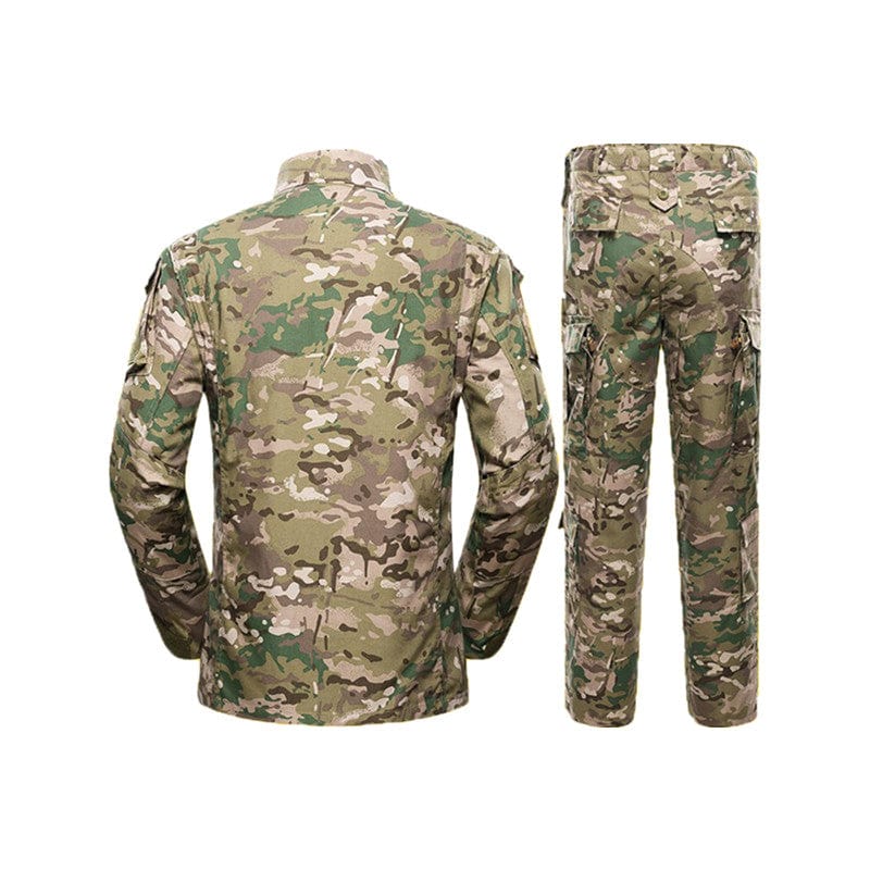 YUSHOW Men's Military Tactical Uniform Camo Combat Jacket and Pants Set