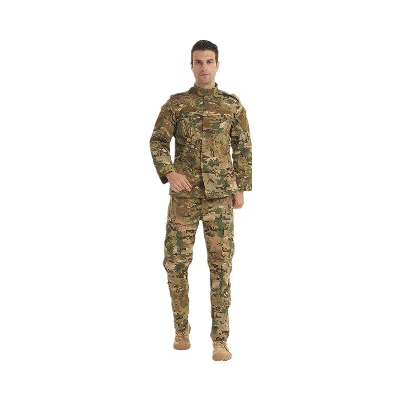 YUSHOW Men's Military Tactical Uniform Camo Combat Jacket and Pants Set