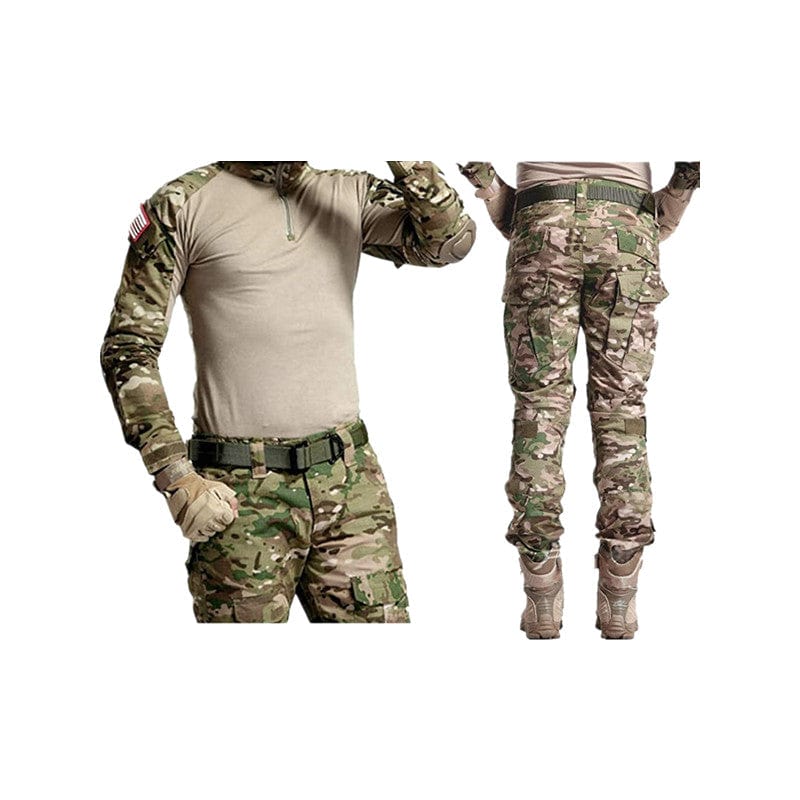 YUSHOW Men's Military Tactical Uniform Rip-Stop Combat Shirt and Pants