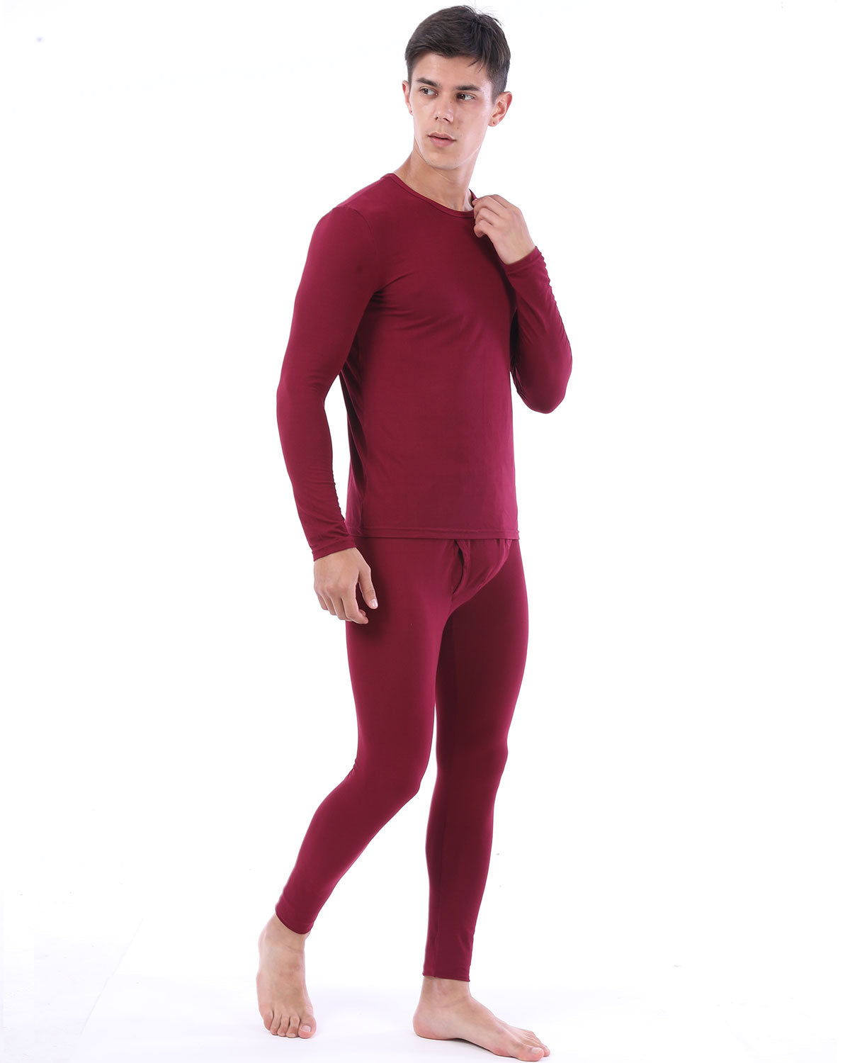 YUSHOW Men Thermal Underwear Set Winter Top & Bottom Ultra Soft Male Long John Set Size 2X-Large