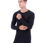 YUSHOW 2 Pack Men Thermal Underwear Top Crew Neck Male Long Johns Shirts Size 2XL