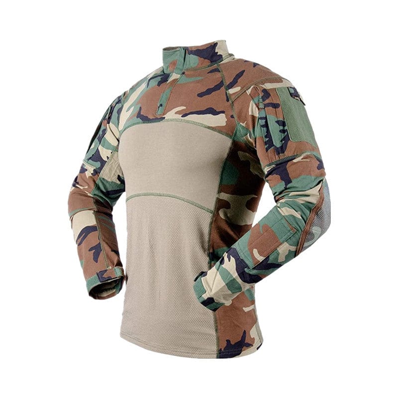 YUSHOW Men's Military Tactical Shirt Camo Rapid Assault Combat Shirts