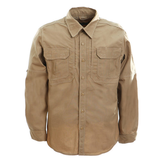 YUSHOW Men's Military Shirt Breathable Tactical Long Sleeve Work Shirt