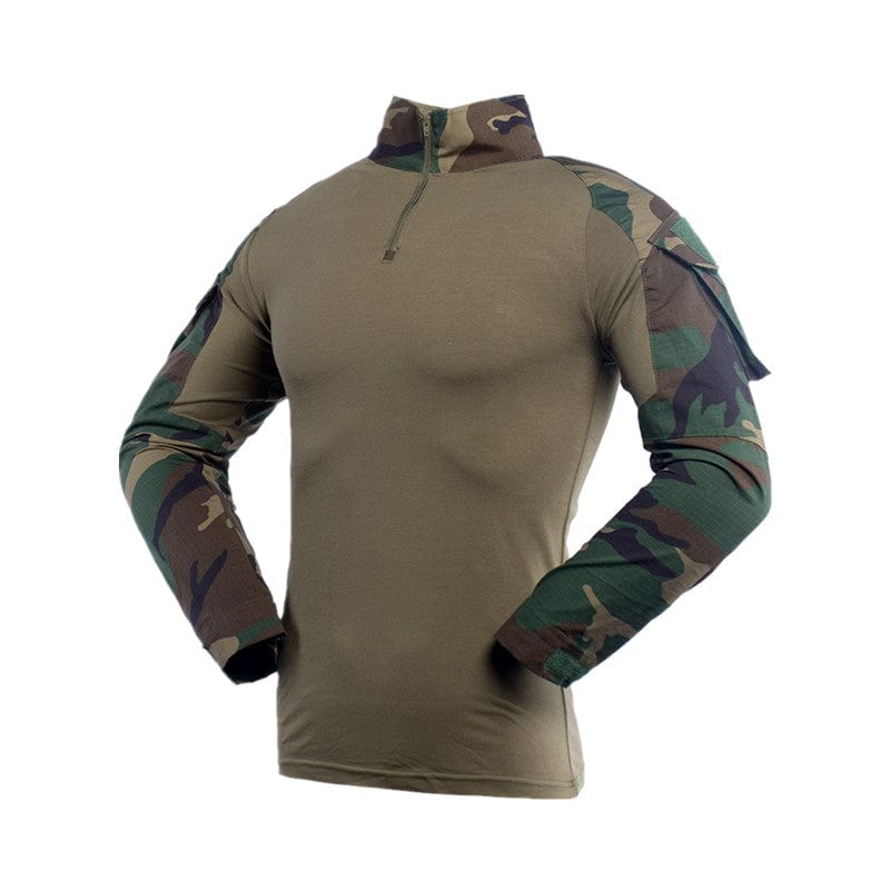 YUSHOW Men's Tactical Military Shirt Long Sleeve Rapid Assault Camo Shirt