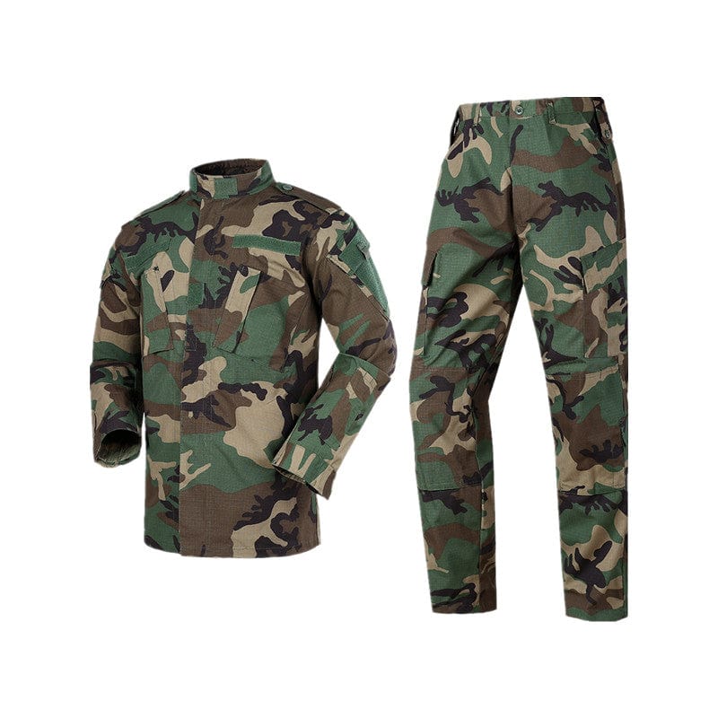 YUSHOW Men's Military Tactical Uniform Camo Combat Jacket and Pants Set