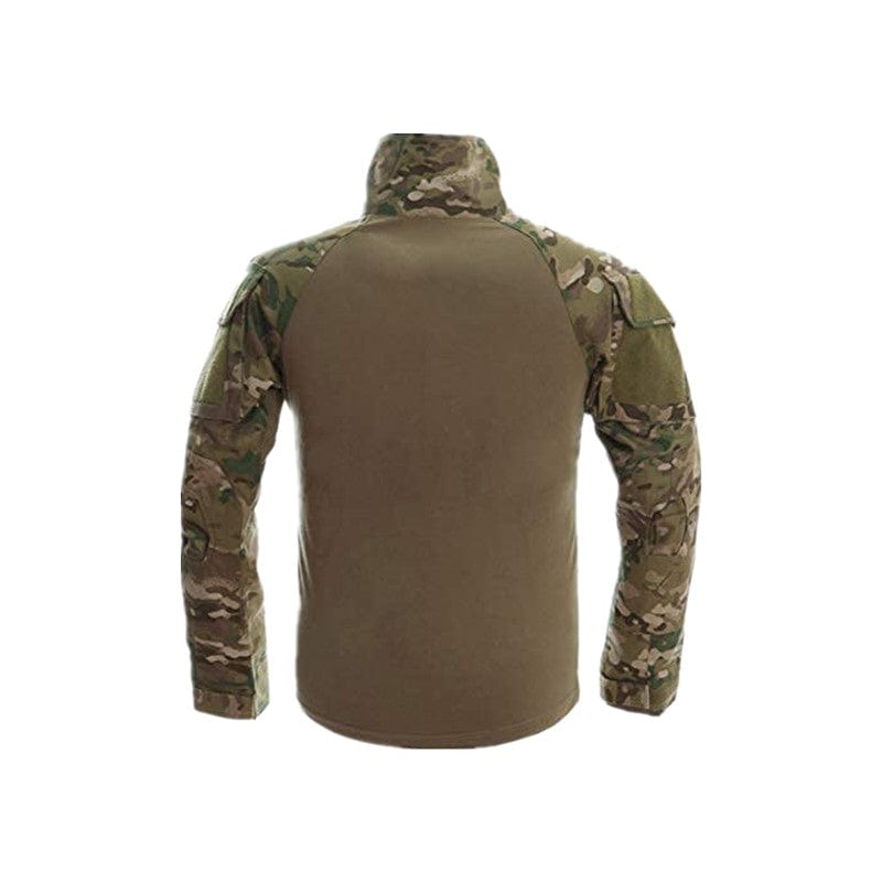 YUSHOW Men's Tactical Military Shirt Long Sleeve Rapid Assault Camo Shirt