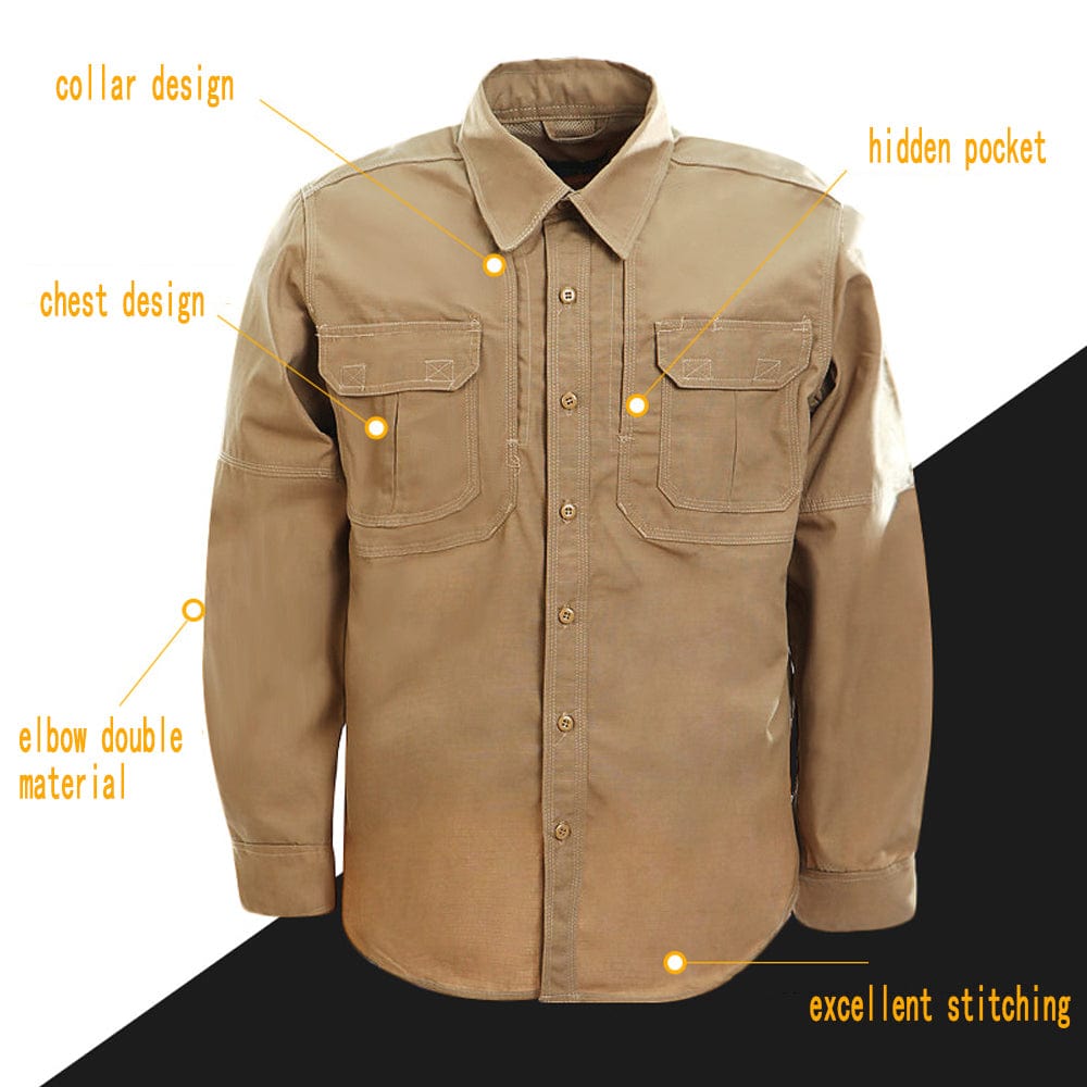 YUSHOW Men's Military Uniform Multicam Tactical Long Sleeve Shirt and Pants Set