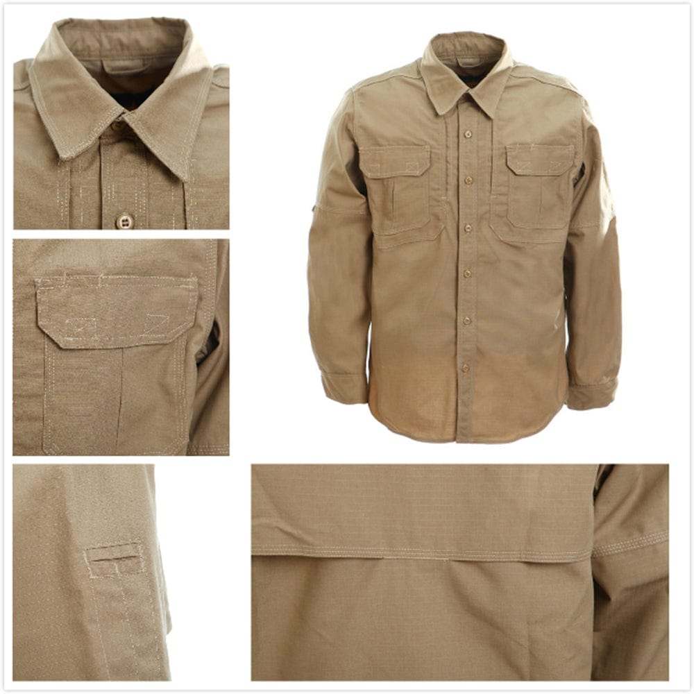 YUSHOW Men's Military Uniform Multicam Tactical Long Sleeve Shirt and Pants Set