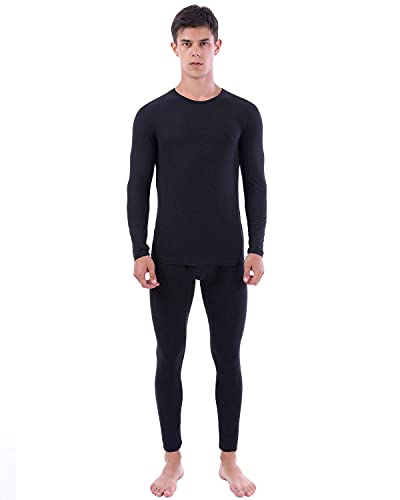 YUSHOW Men Thermal Underwear Set Winter Top & Bottom Ultra Soft Male Long John Set Size 2X-Large