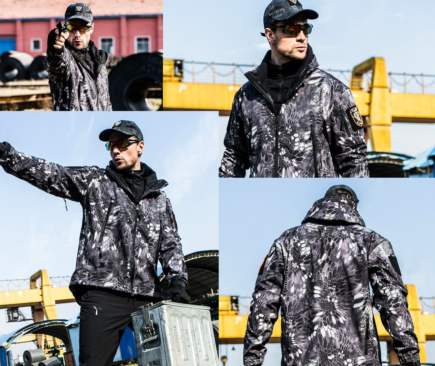 YUSHOW Men's Special Ops Military Tactical Soft Shell Jacket