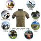 YUSHOW Men's Tactical Military Shirt 1/4 Zip Shorts Sleeve Camo T-Shirt