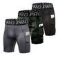 YUSHOW 3 Pack Men's Compression Shorts Running Gym Yoga Athletic Workout Underwear with Pockets
