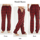 YUSHOW 2 Pack Men's Flannel Plaid Pajama Pants for Men Male Lounge PJ BottomsSize M