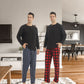 YUSHOW 2 Pack Men's Flannel Plaid Pajama Pants for Men Male Lounge PJ BottomsSize M