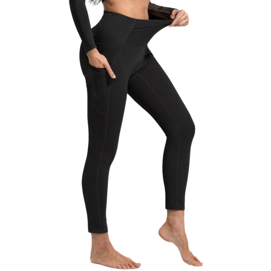 Women's High Waist Yoga Leggings with Pockets Tummy Control Workout Tights