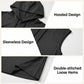 Men's 2 Piece Summer Outfits Sleeveless Hoodie and Gym Shorts Set Breathable Mesh Workout Set