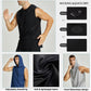YUSHOW 3 Pack Mens Active Workout Hoodie Tank Tops Sleeveless Quick Dry Running Muscle Shirts