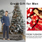 YUSHOW Mens Winter Pajamas Set Warm Fleece Henley Long Sleeve Top & Flannel Plaid Pajama Pants Pjs Sleepwear
