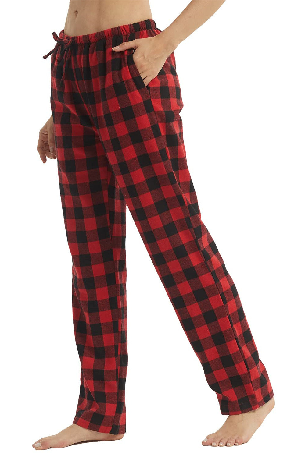 YUSHOW Womens Flannel Pajama Pants for Women Soft Plaid Pj Bottoms Lounge Pj Pants