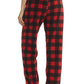 YUSHOW Women Fleece Pajama Pants Buffalo Plaid Pjs Bottoms Soft Comfy Sleep Lounge Pj Pants