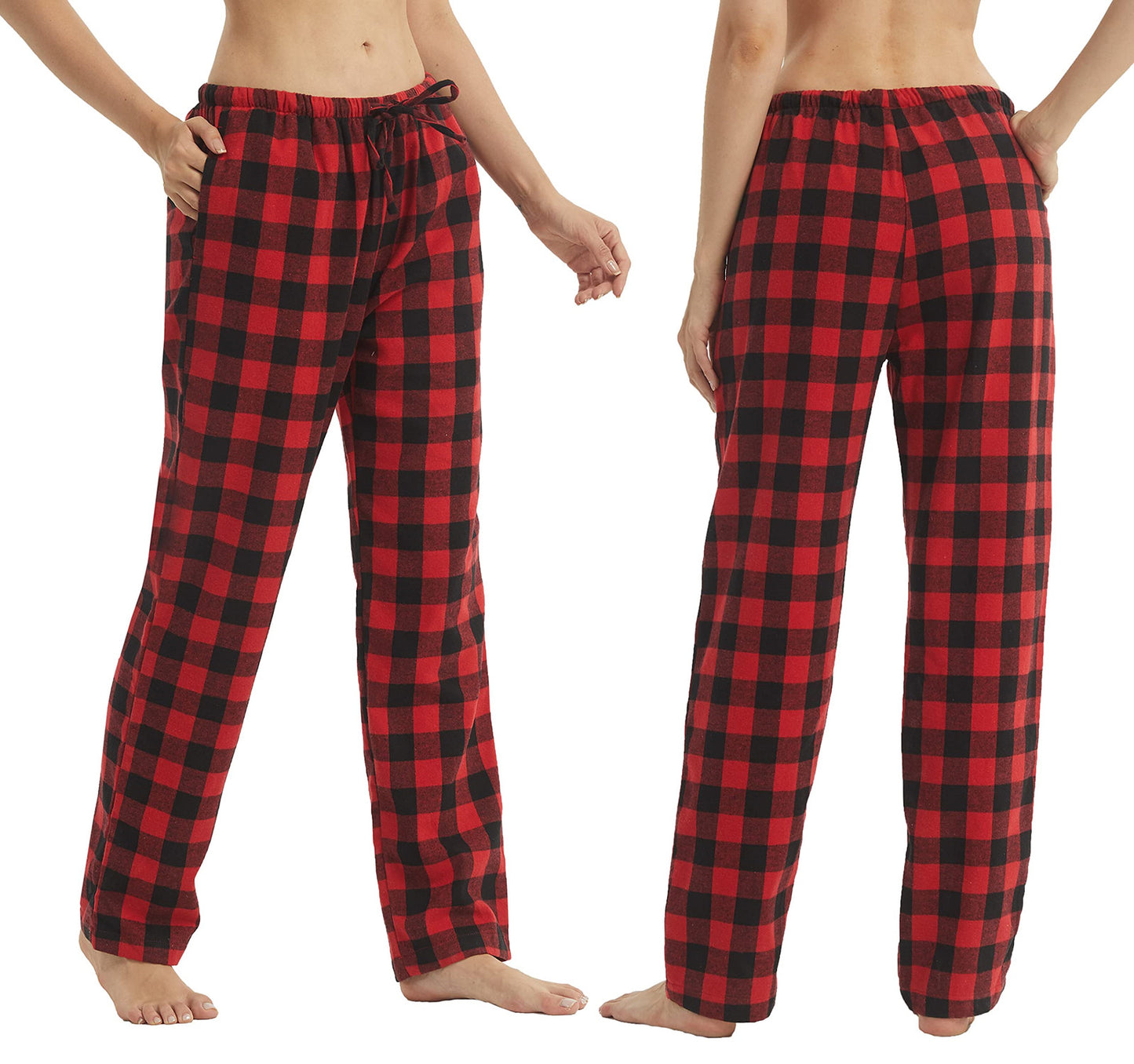 YUSHOW Womens Flannel Pajama Pants for Women Soft Plaid Pj Bottoms Lounge Pj Pants