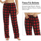 YUSHOW Women’s Fleece Pajama Pants, Comfy Buffalo Plaid PJs with Pockets