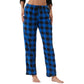 YUSHOW Women Fleece Pajama Pants Buffalo Plaid Pjs Bottoms Soft Comfy Sleep Lounge Pj Pants