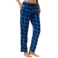 YUSHOW Women’s Fleece Pajama Pants, Comfy Buffalo Plaid PJs with Pockets