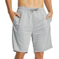 YUSHOW 2 Pack Mens 2 in 1 Running Workout Shorts Quick Dry Athletic Shorts with Liner and Pockets