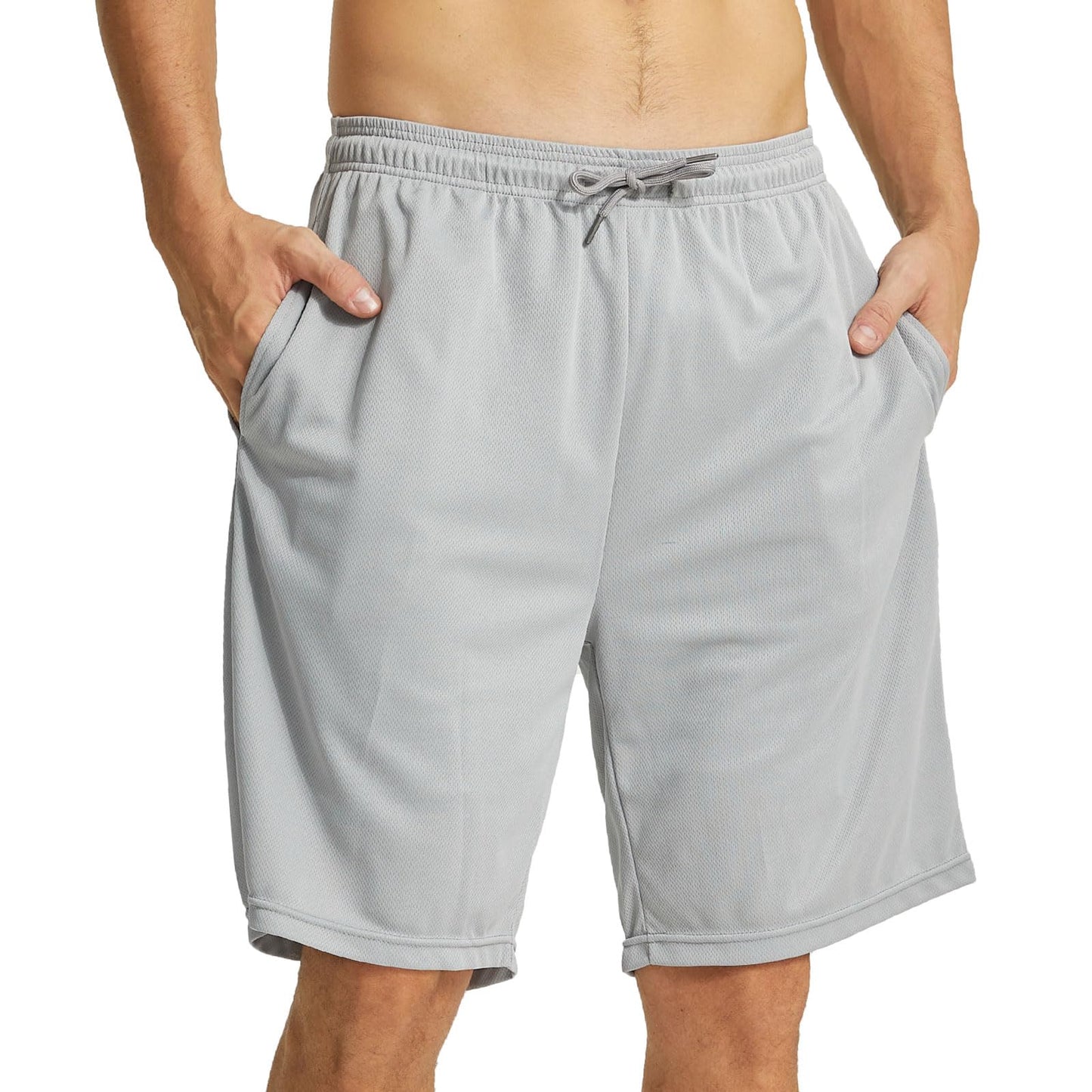 YUSHOW 2 Pack Mens 2 in 1 Running Workout Shorts Quick Dry Athletic Shorts with Liner and Pockets
