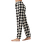 YUSHOW Women’s Fleece Pajama Pants, Comfy Buffalo Plaid PJs with Pockets