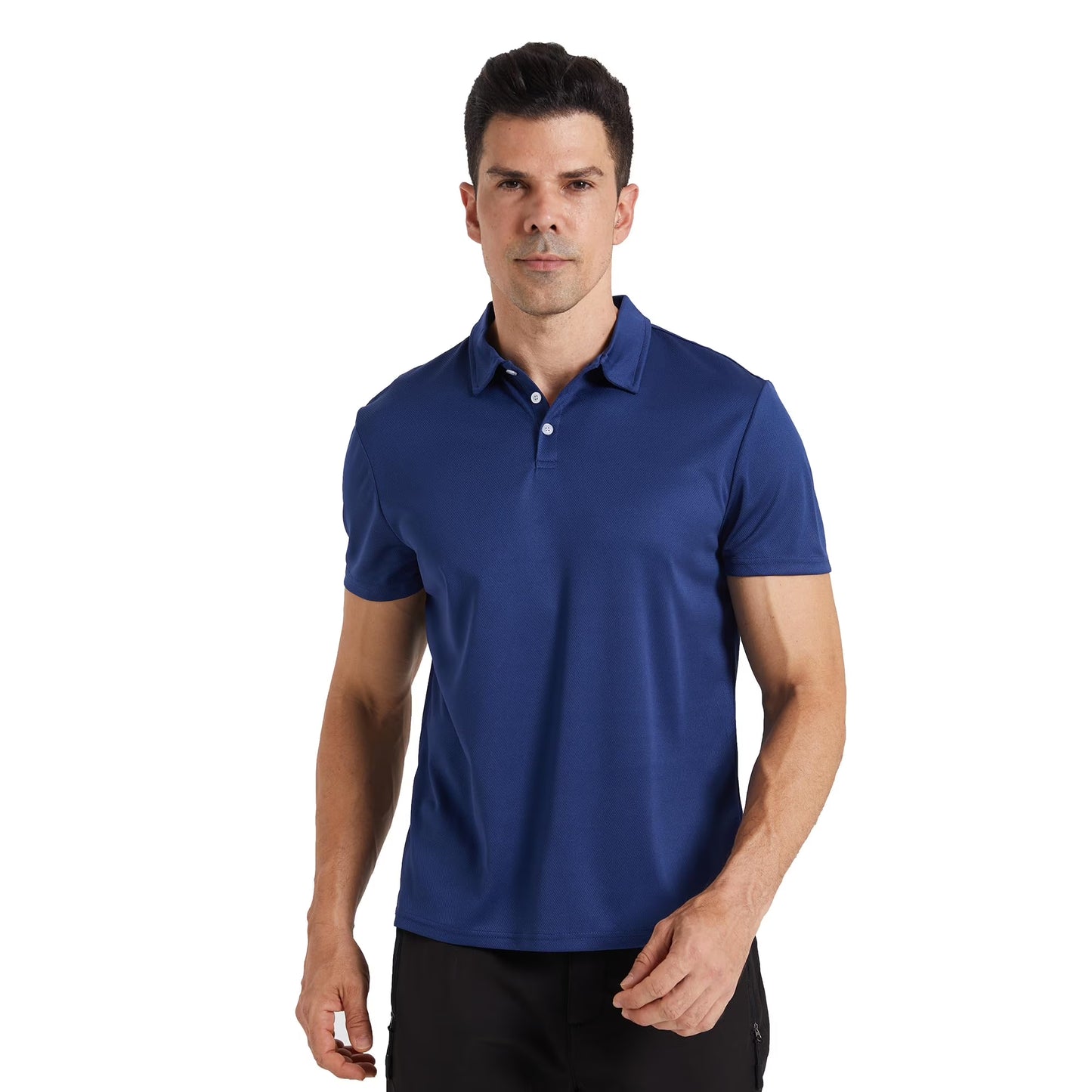 3 Pack Mens Polo Shirts Mesh Short Sleeve Shirts Quick Dry Golf Casual Workout Shirts