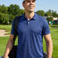 3 Pack Mens Polo Shirts Mesh Short Sleeve Shirts Quick Dry Golf Casual Workout Shirts