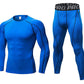 YUSHOW Mens Thermals Underwear Set Thin Wicking Base Layer Crew Neck Long Johns
