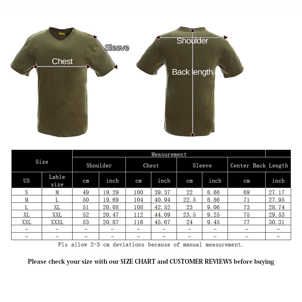 YUSHOW Multicam Military T-Shirt