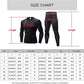 YUSHOW Men Workout Set Compression Shirt and Pants Male Sports Tight Base Layer Suit Size Large