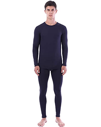 YUSHOW Men Traditional Long Johns Thermal Underwear Top Male Ultra Soft Fleece Tee Cold Weather Size 2X-Large