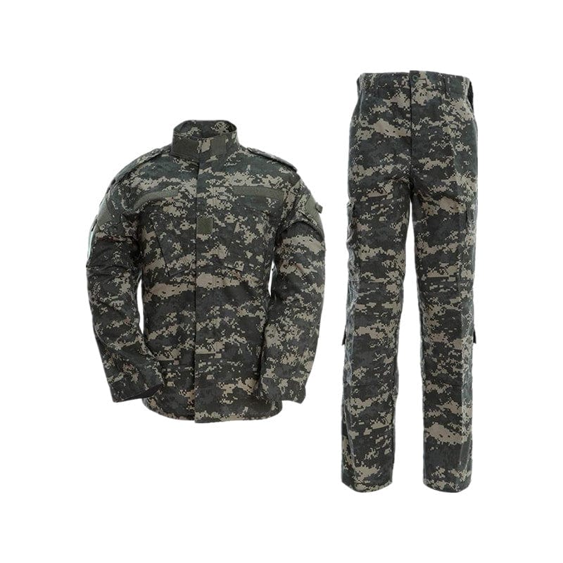 YUSHOW Men's Military Tactical Uniform Camo Combat Jacket and Pants Set